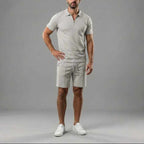 Jesse - Men's Knit Mesh Summer Cargo Shorts