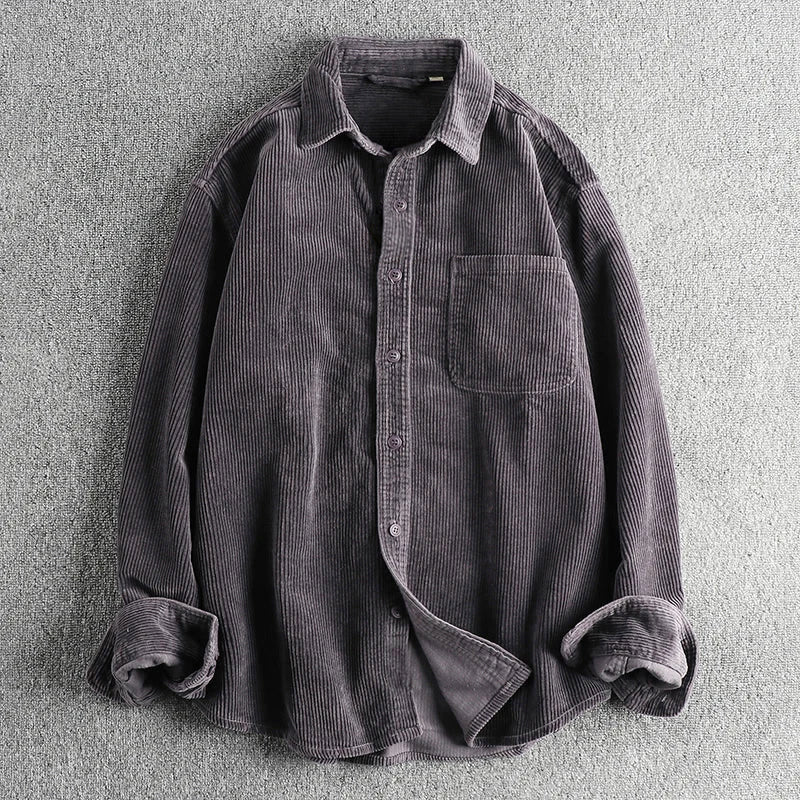 Jimmy - Men's Wide-Wale Corduroy Button-Down Shirt