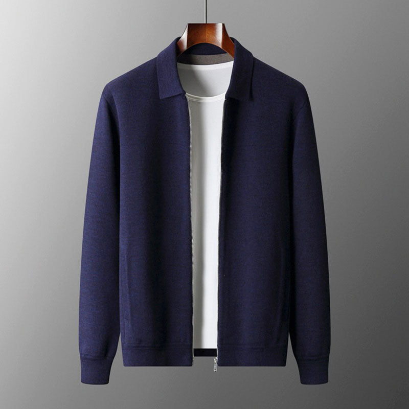 Jireh - Men's Fine-Knit Cashmere Full-Zip Cardigan