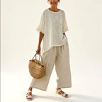 Juno - Women's Linen Oversized Matching Set