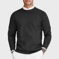 Justin - Men's Waffle-Knit Crewneck Sweater