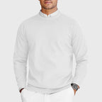 Justin - Men's Waffle-Knit Crewneck Sweater