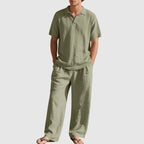 Justin - Men's Coastal Linen Polo Set