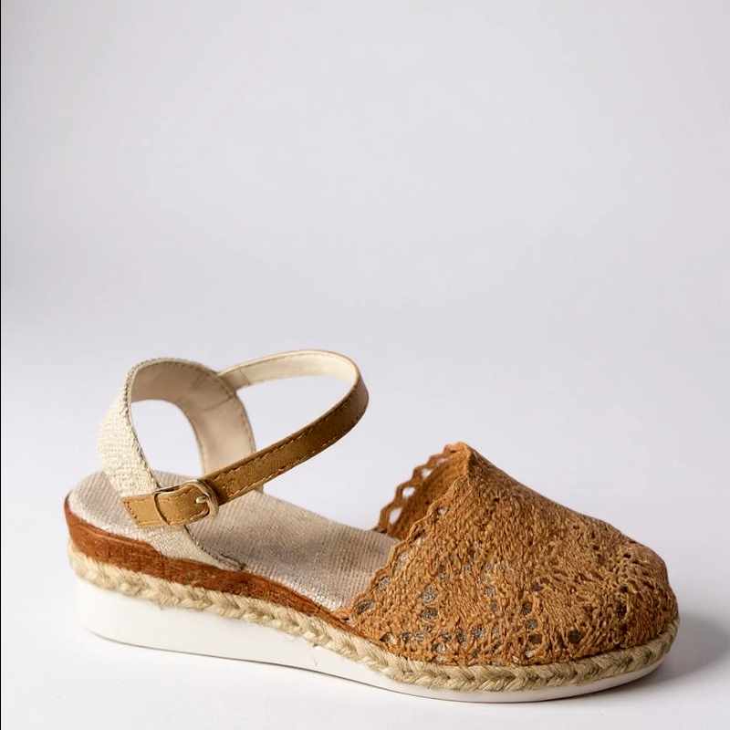 Kamea - Women's Woven Wedge Adjustable Strap Sandals