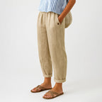 Kamila - Women's Pleated Front Straight-Leg Pants