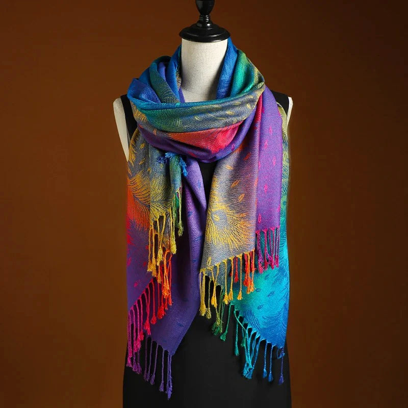Kathryn - Women's Artistic Gradient Wrap Shawl