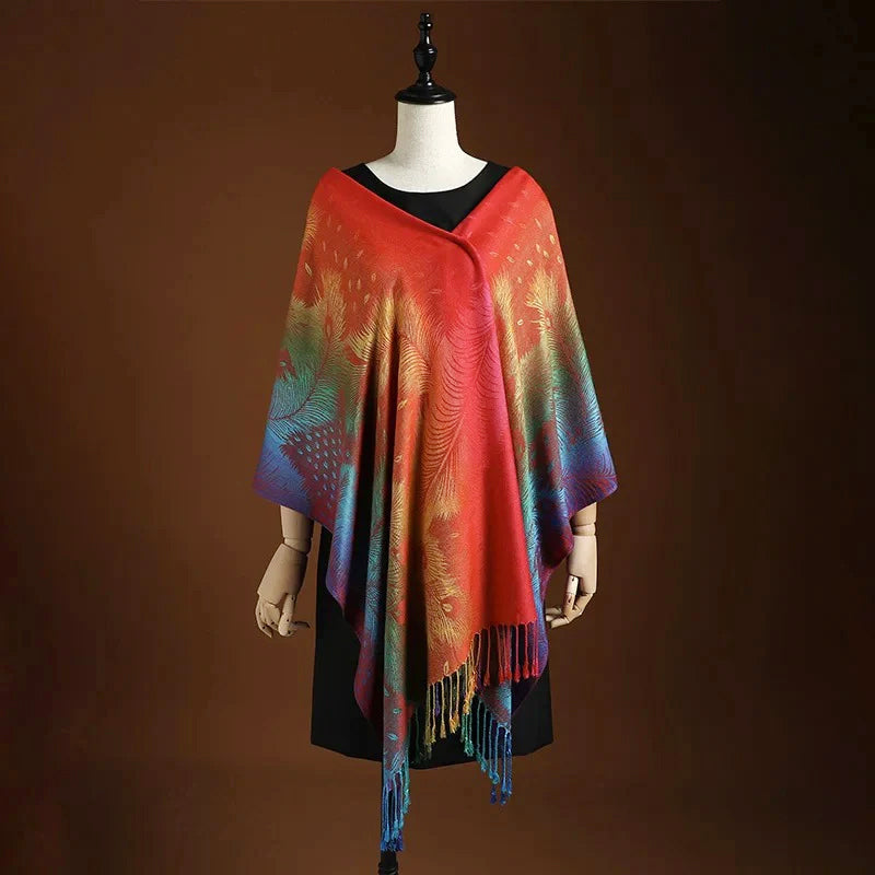 Kathryn - Women's Artistic Gradient Wrap Shawl