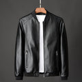 Kenneth - Men's Faux Leather Bomber Jacket