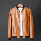 Kenneth - Men's Faux Leather Bomber Jacket