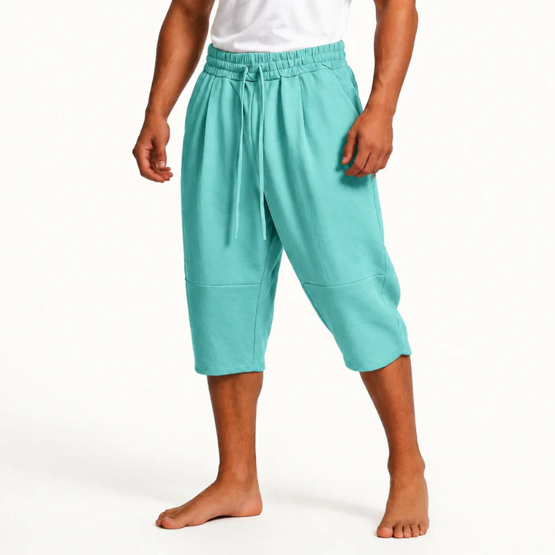 Kevin - Men's Casual Drawstring Capri Pants