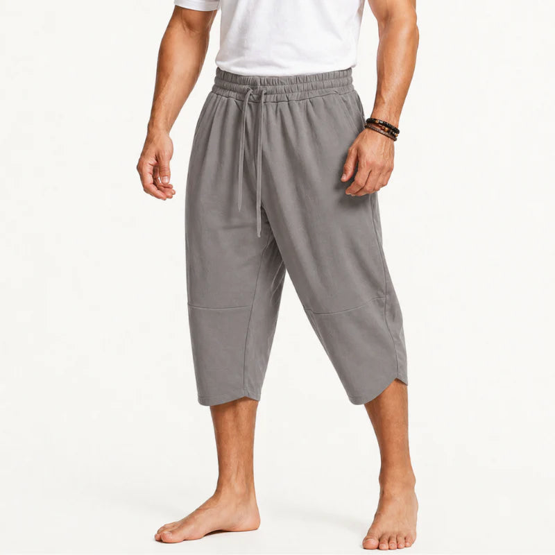 Kevin - Men's Casual Drawstring Capri Pants