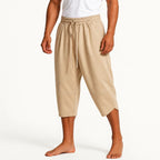 Kevin - Men's Casual Drawstring Capri Pants