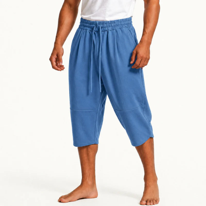 Kevin - Men's Casual Drawstring Capri Pants