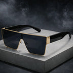 Kova - Flat-Top Oversized Shield Sunglasses