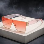 Kova - Flat-Top Oversized Shield Sunglasses