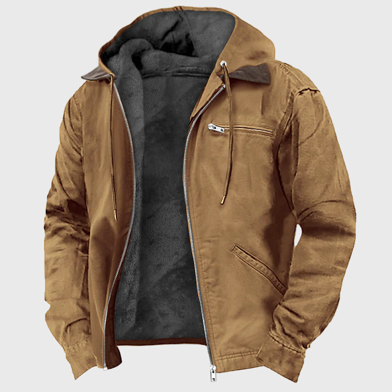 Kyree - Men's Warm Fleece Hooded Jacket