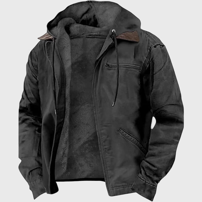 Kyree - Men's Warm Fleece Hooded Jacket