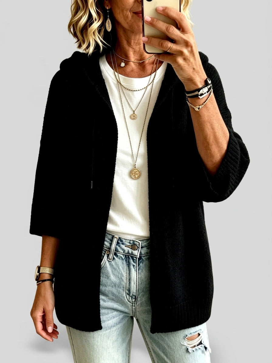 Lainey - Women's Oversized Hooded Cardigan