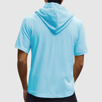 Larry - Men’s Linen Short Sleeve Hooded Shirt