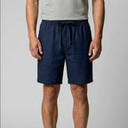 Lawrence - Men's Linen Relaxed Fit Summer Shorts