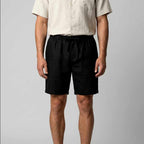 Lawrence - Men's Linen Relaxed Fit Summer Shorts