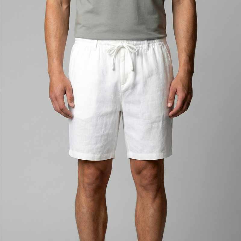 Lawrence - Men's Linen Relaxed Fit Summer Shorts