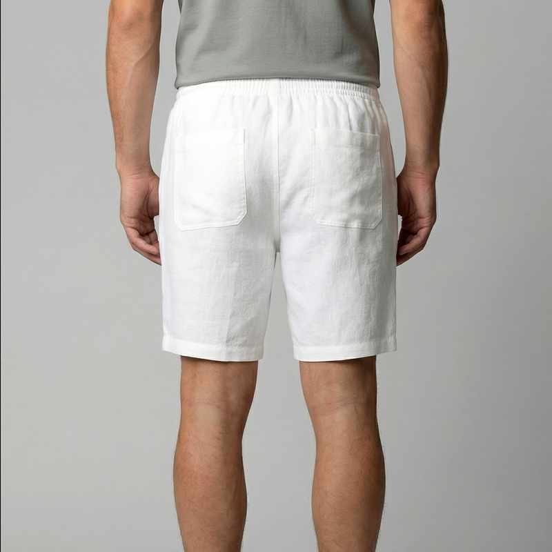 Lawrence - Men's Linen Relaxed Fit Summer Shorts