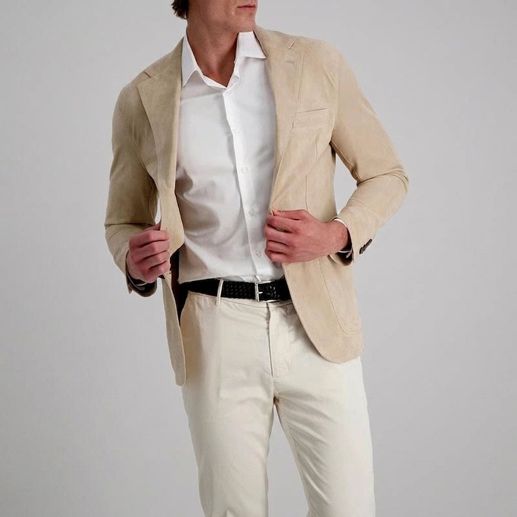 Leroy - Men's Single-Breasted Notch-Lapel Casual Blazer
