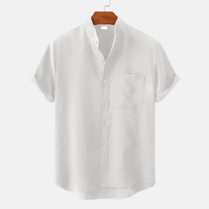 Levi - Men's Linen Relaxed-Fit Button-Down Pocket Shirt