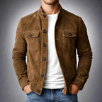 Casey - Men's Slim Fit Stand-Up Collar Blazer Jacket 4