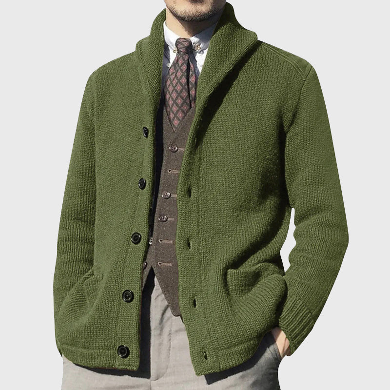 Lincoln - Men's Shawl Collar Knit Cardigan