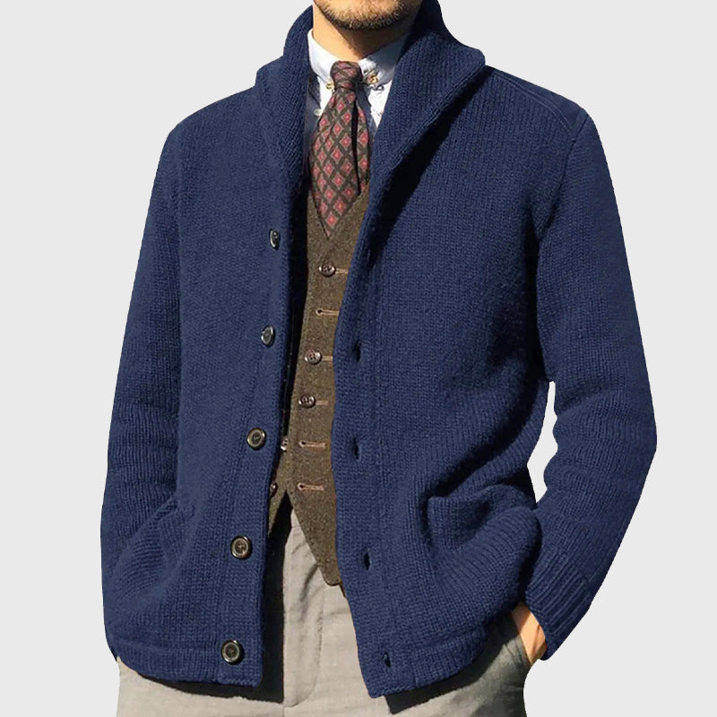 Lincoln - Men's Shawl Collar Knit Cardigan