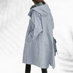 Linda - Women's Wide-Collar Long Windbreaker
