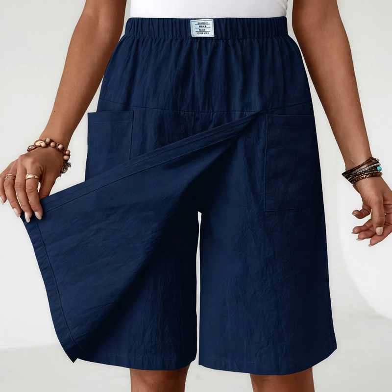Linnea - Women's Wrap Wide Leg Summer Shorts