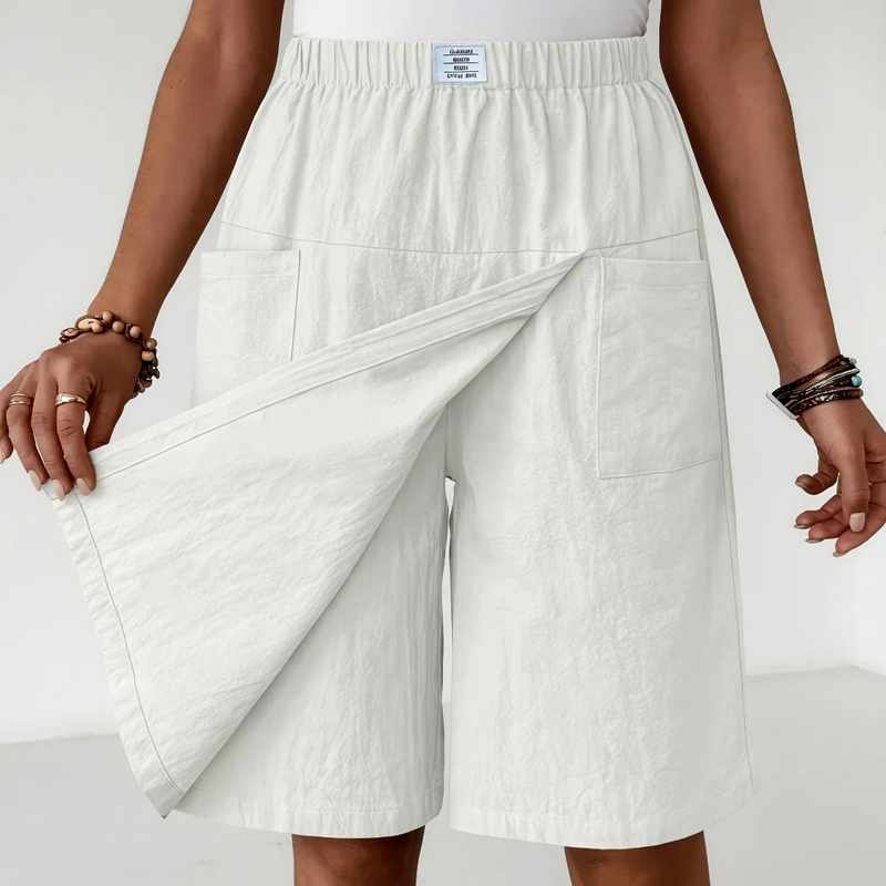 Linnea - Women's Wrap Wide Leg Summer Shorts