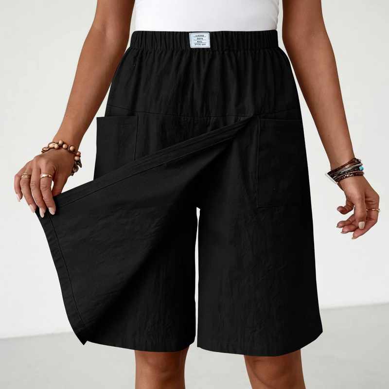 Linnea - Women's Wrap Wide Leg Summer Shorts