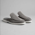 Logan - Suede Cutout-back Comfort Footwear Mules