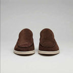 Logan - Suede Cutout-back Comfort Footwear Mules