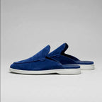 Logan - Suede Cutout-back Comfort Footwear Mules