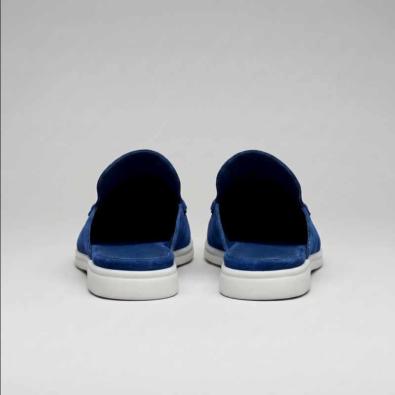 Logan - Suede Cutout-back Comfort Footwear Mules