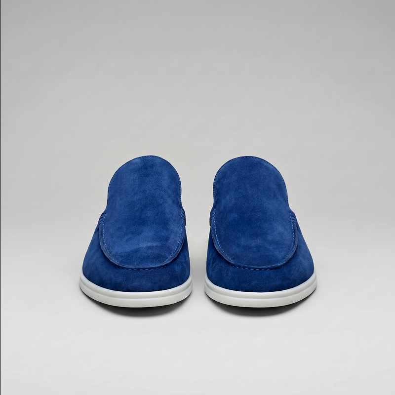 Logan - Suede Cutout-back Comfort Footwear Mules