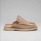 Logan - Suede Cutout-back Comfort Footwear Mules