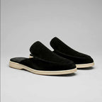 Logan - Suede Cutout-back Comfort Footwear Mules