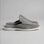 Logan - Suede Cutout-back Comfort Footwear Mules