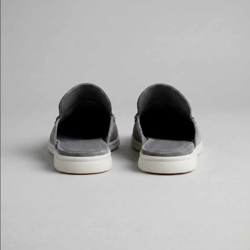 Logan - Suede Cutout-back Comfort Footwear Mules
