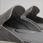 Logan - Suede Cutout-back Comfort Footwear Mules