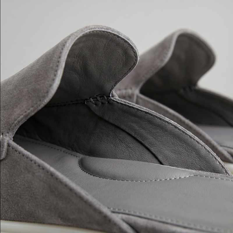 Logan - Suede Cutout-back Comfort Footwear Mules