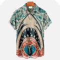 Lorenzo - Men's Coastal Flash-Art Resort Shirt