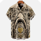 Lorenzo - Men's Coastal Flash-Art Resort Shirt