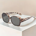 Lucent - Women's Patterned Oversized Sunglasses